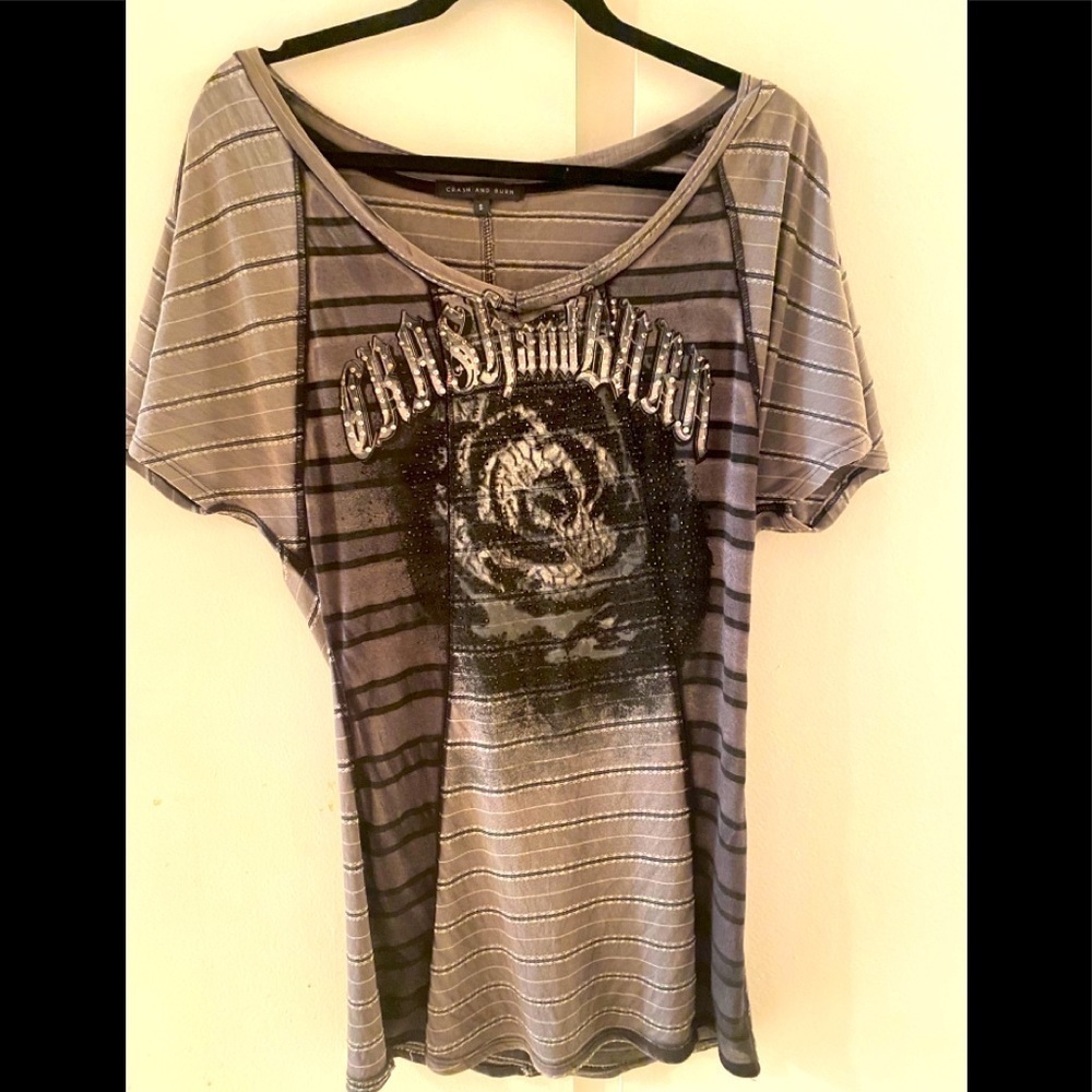 Crash & Burn Bling Tee Women's Shirt